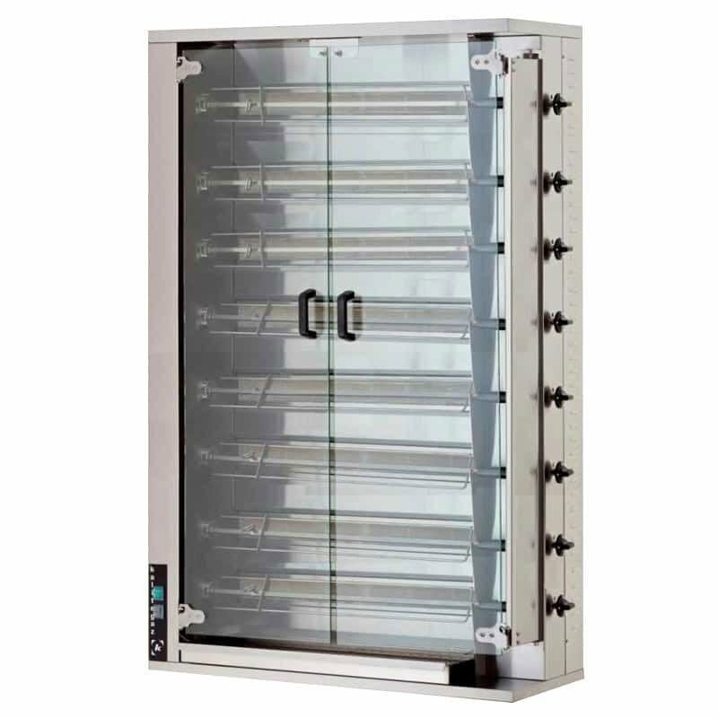 Öztiryakiler Piliç Çevirme Makinası 8 Şiş 32-40 Piliç Kapasite Gazlı