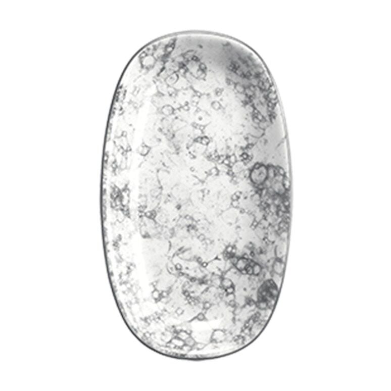 Rocks Black Gourmet Oval Kayık Tabak 19*11 Cm