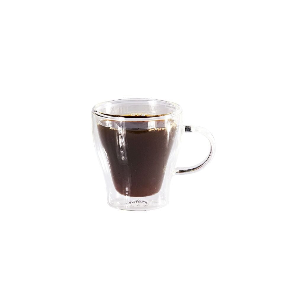 Çift Cidarlı Kulplu Espresso Bardağı 80 CC (6 Adet)