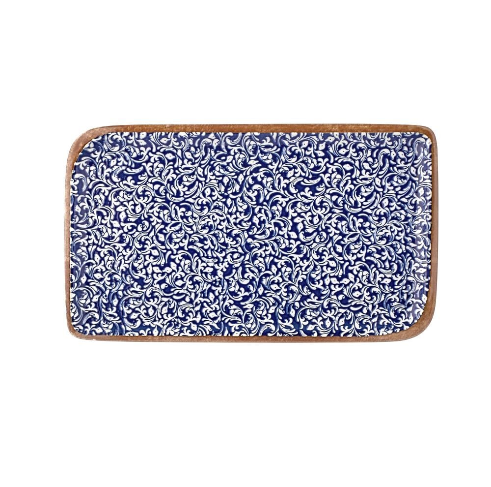 Edera Cobalt Arel 28 Cm Dikdörtgen Tabak 24*15 Cm