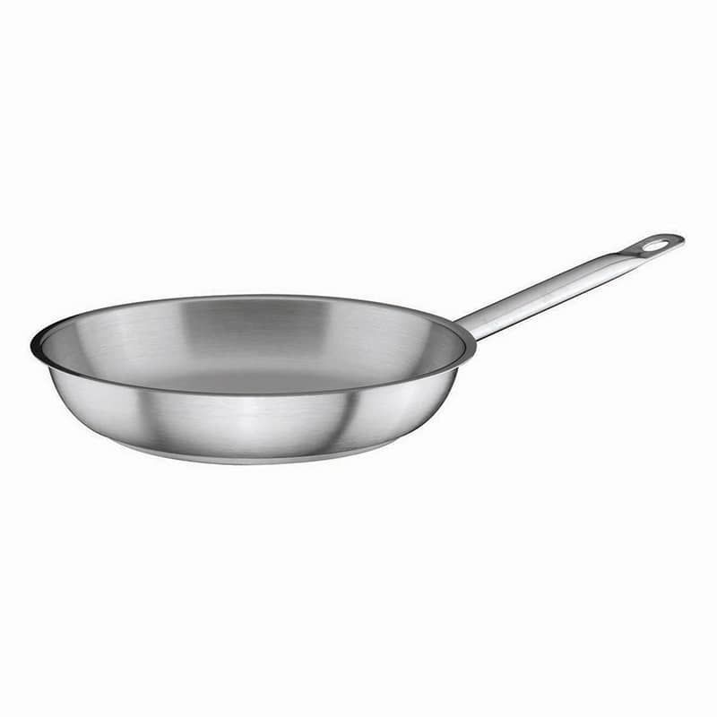 Öztiryakiler İndüksiyon Tabanlı, Tek Saplı Çelik Tava 24*5 Cm