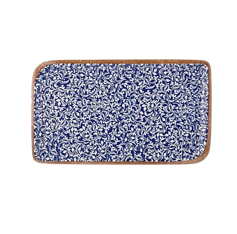 Edera Cobalt Arel 40 Cm Dikdörtgen Tabak 36*21 Cm