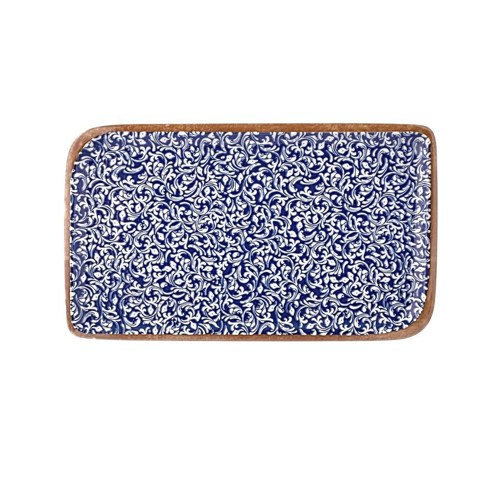 Edera Cobalt Arel 40 Cm Dikdörtgen Tabak 36*21 Cm