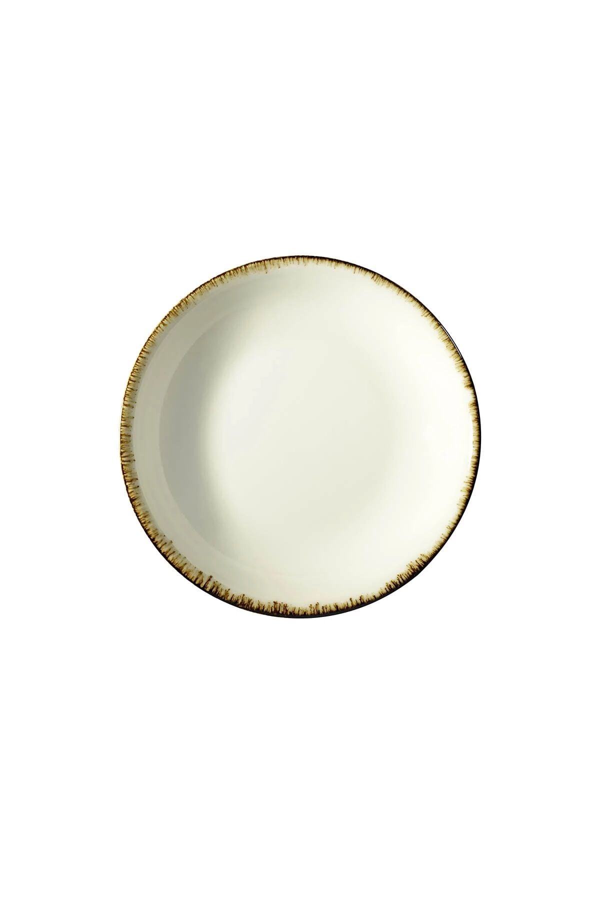 Bone Teos Krem Çukur Tabak 25 Cm