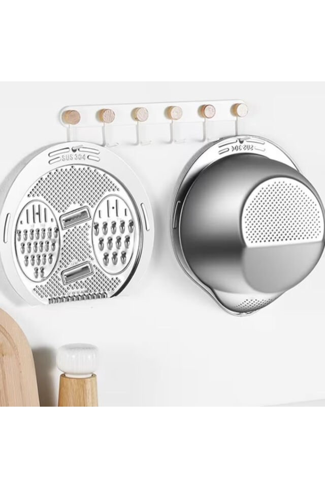 Paslanmaz Çelik Çok Amaçlı Mutfak Süzgeci ve Rendesi