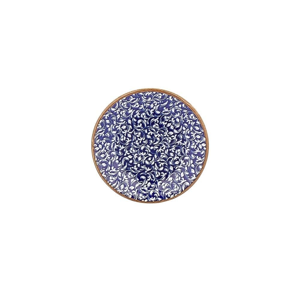 By Bone  Edera Cobalt Zest Kahve Fincan Tabağı 12 Cm