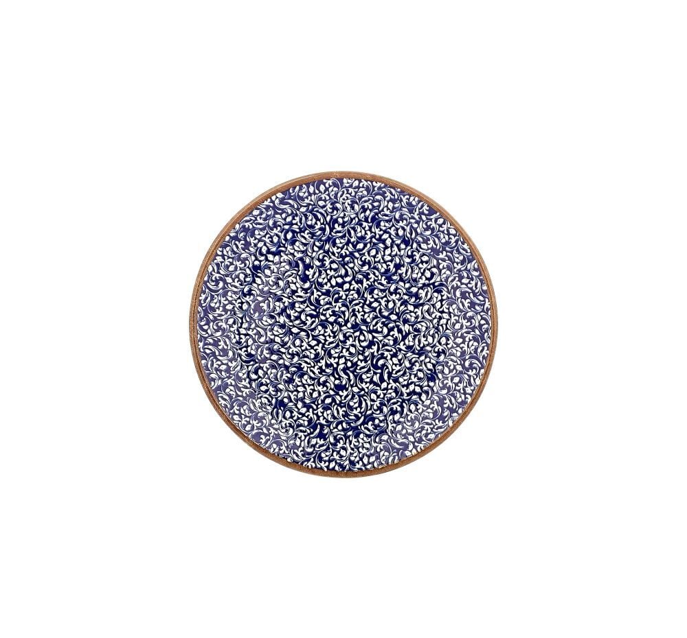 Edera Cobalt Zest Düz Tabak 15 Cm