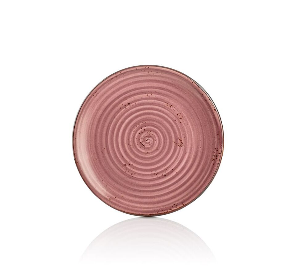 Rose Zest Düz Tabak 17 Cm