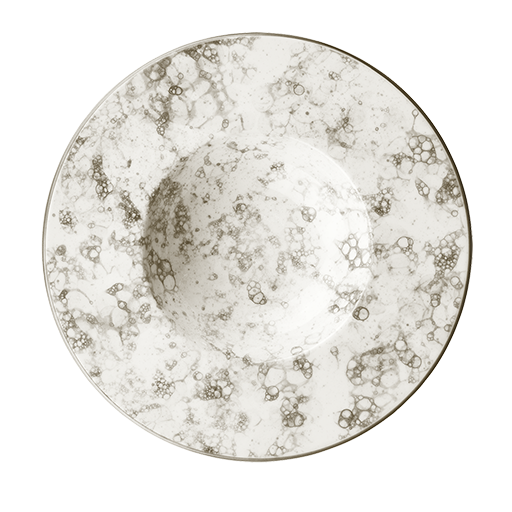 Rocks Brown Banquet Çukur Tabak 28 Cm