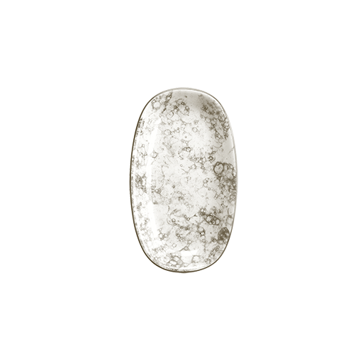 Rocks Brown Gourmet Oval Kayık Tabak 15*8.5 cm