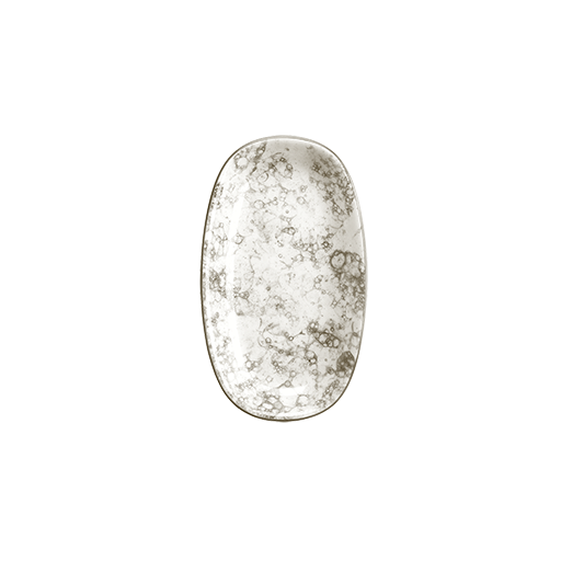 Rocks Brown Gourmet Oval Kayık Tabak 15*8.5 cm