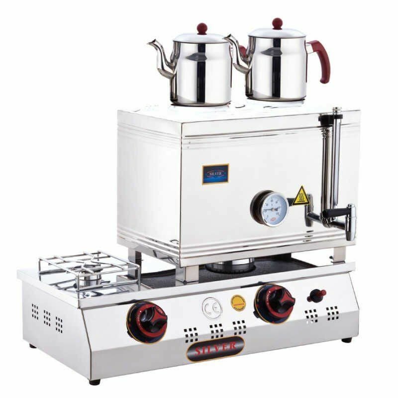 Doğalgazlı Çift Demlik Çay Ocağı 40'lık