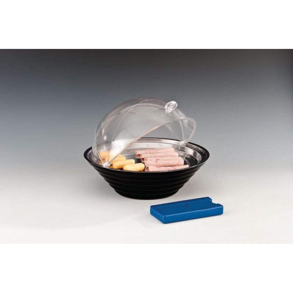 Yuvarlak Çelik Tepsili Soğutuculu Teşhir Standı