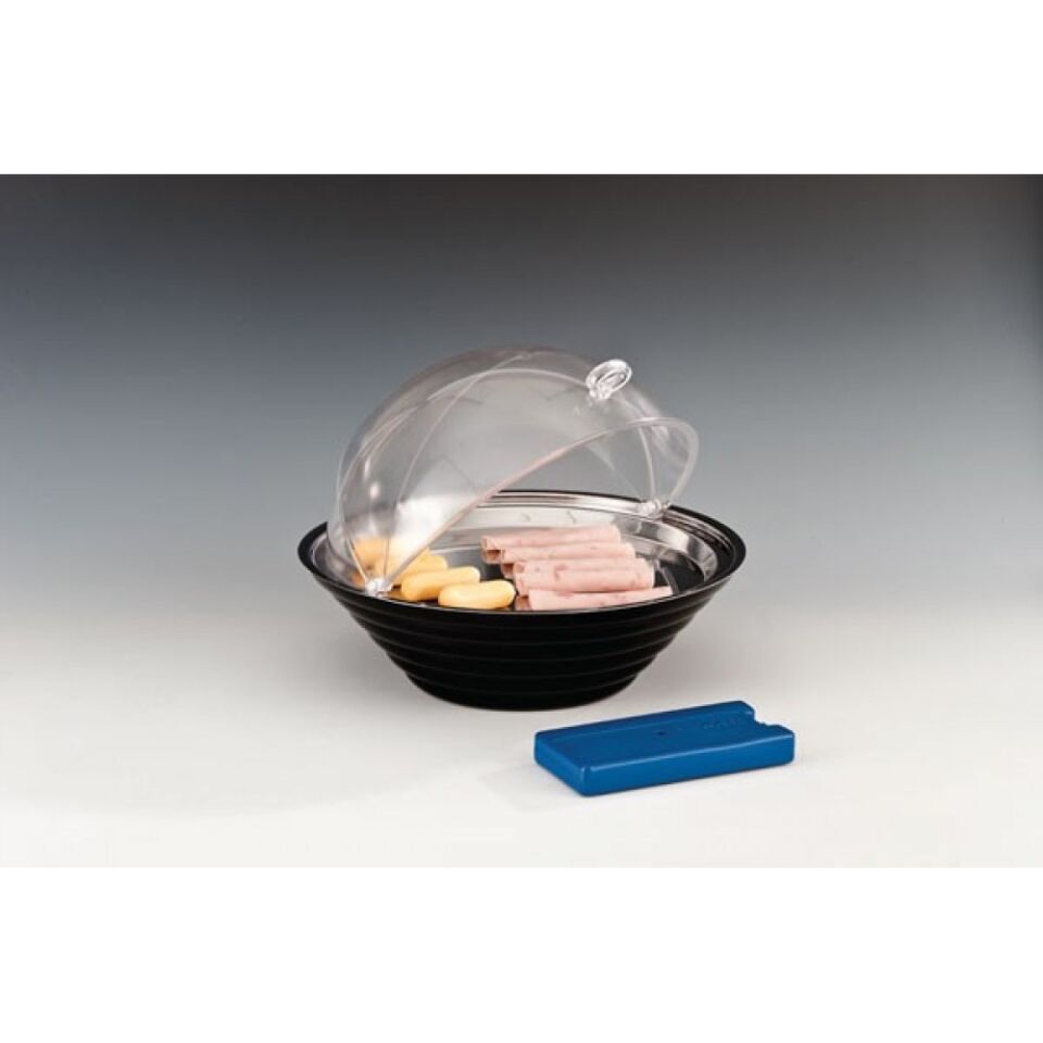 Yuvarlak Çelik Tepsili Soğutuculu Teşhir Standı