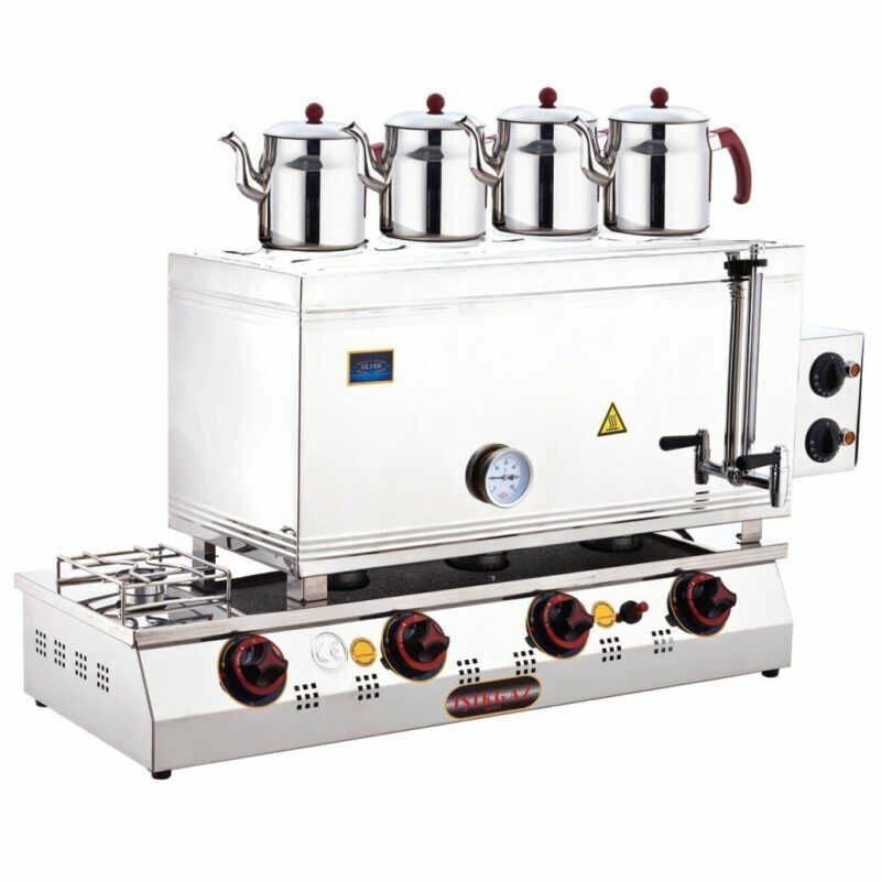 Işıkgaz LPG'li Dört Demlik Çay Ocağı 85'lik