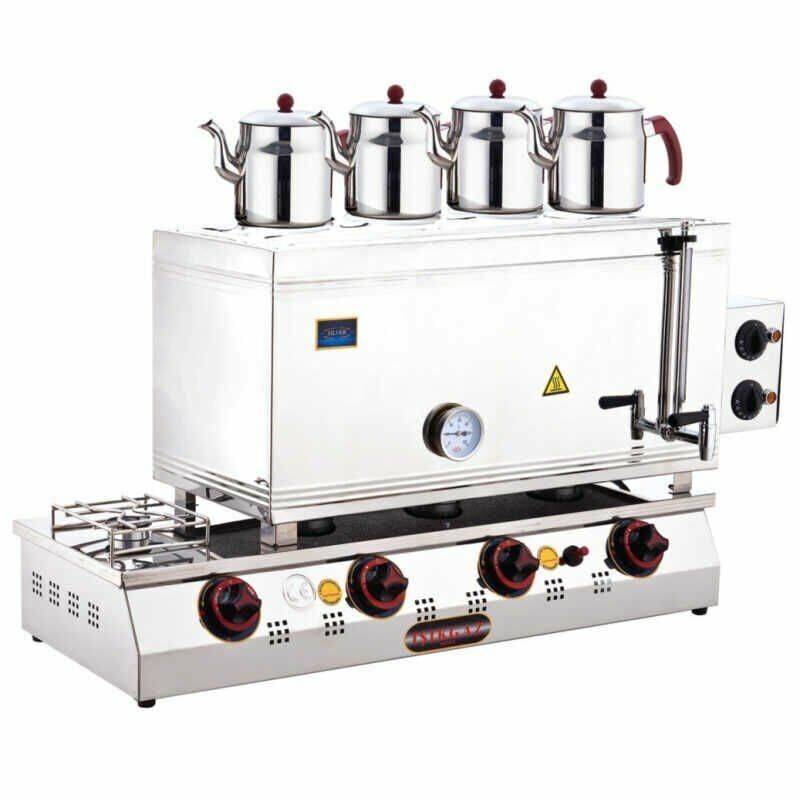 Işıkgaz LPG'li Dört Demlik Çay Ocağı 85'lik