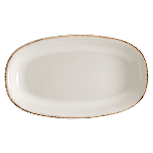 Retro Gourmet Oval Kayık Tabak 24*14 Cm