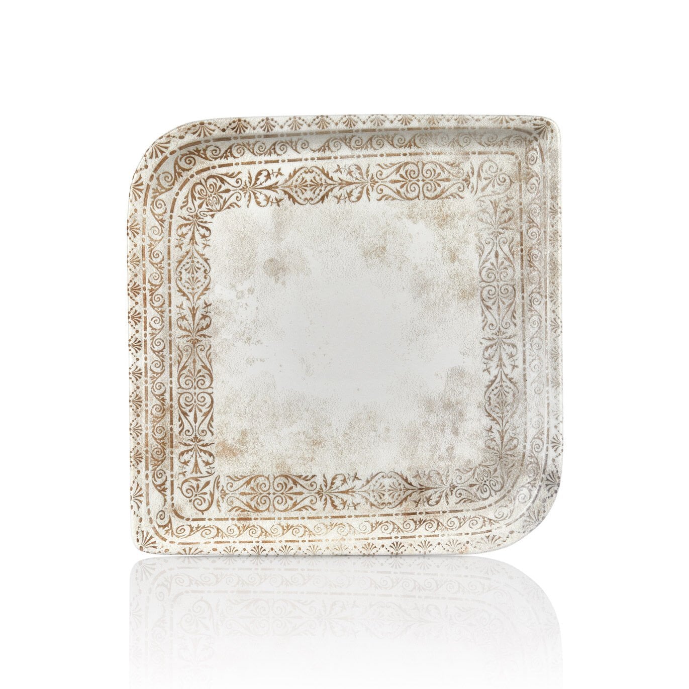 Antico Arel 30 Cm Kare Plate 22*22 Cm