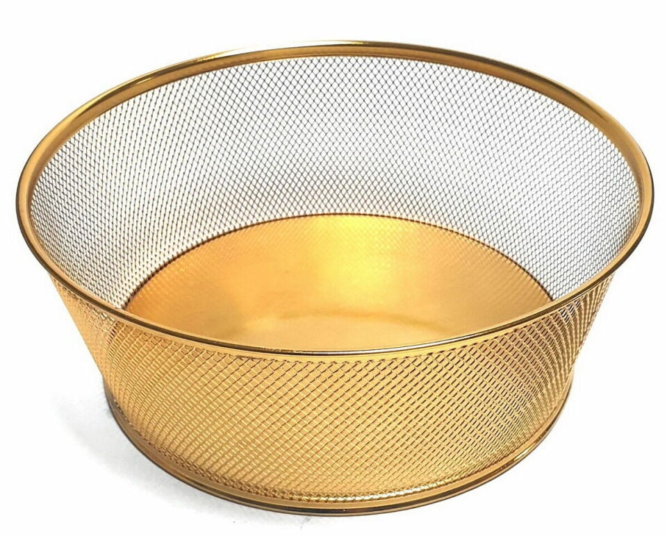 Tel Sepet 17 Cm Altın (5 Adet)