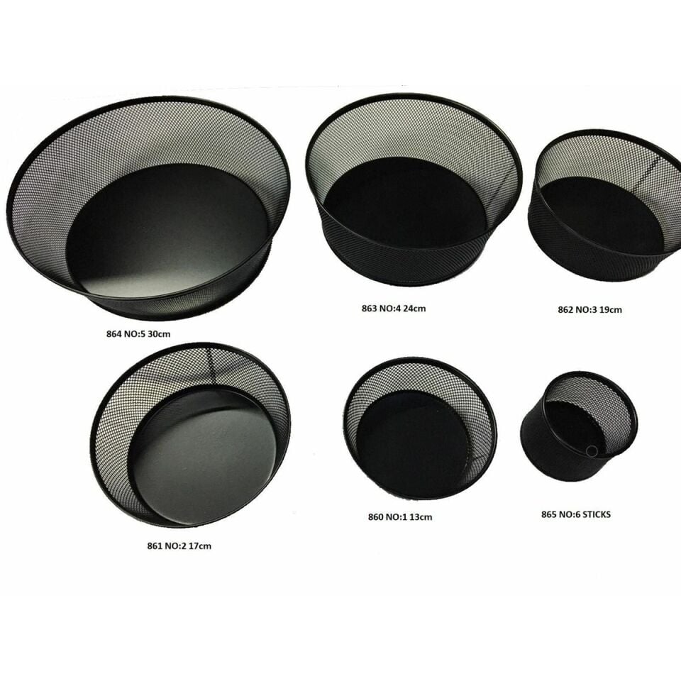 Tel Sepet 17 Cm Siyah (5 Adet)
