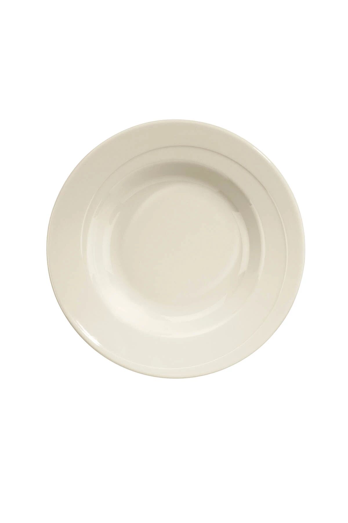 Clasico Dekorsuz Çukur Tabak 23 Cm