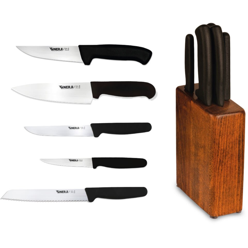 Silver Bloklu Bıçak Seti 5+1