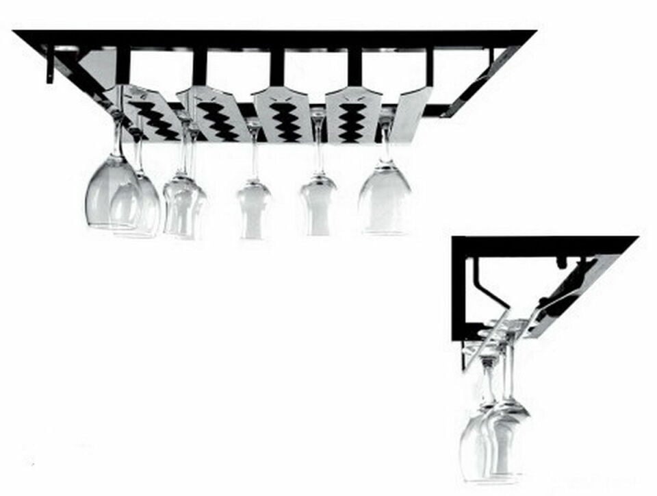 Krom Ayaklı Bardak Askı 50*50 Cm