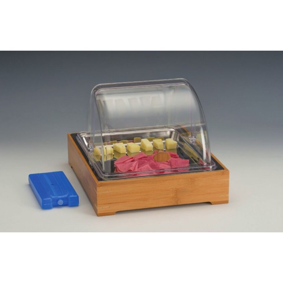 Ahşap Altlı Soğutuculu Teşhir Standı