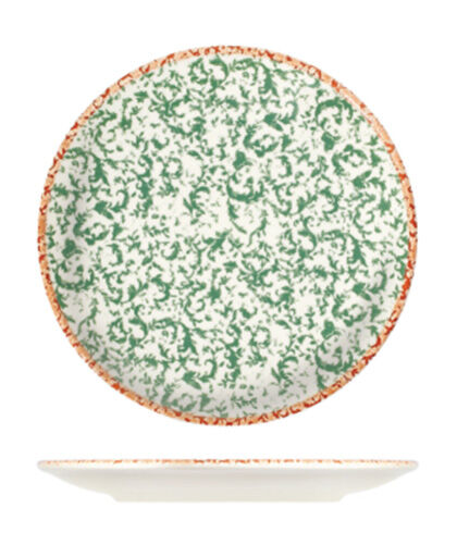 Venecia Green Lona Düz Tabak 28,5 cm