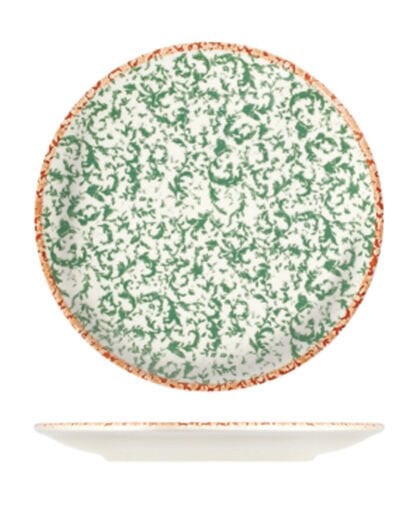Venecia Green Lona Düz Tabak 28,5 cm