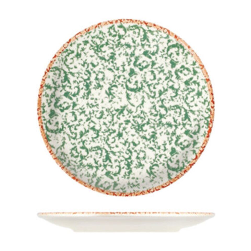 Venecia Green Lona Düz Tabak 28,5 cm