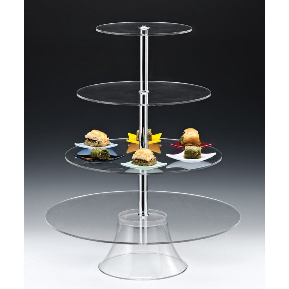 Dört Katlı Yuvarlak Teşhir Standı