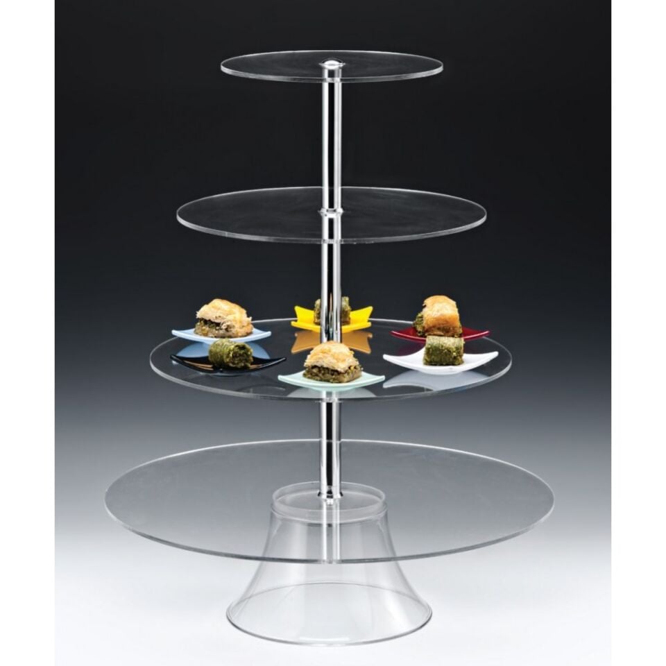 Dört Katlı Yuvarlak Teşhir Standı