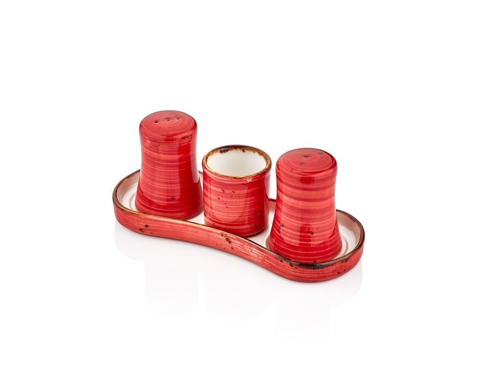 Ardent Gastro 4 Prç.Tuzluk & Biberlik Tabağı 20 Cm