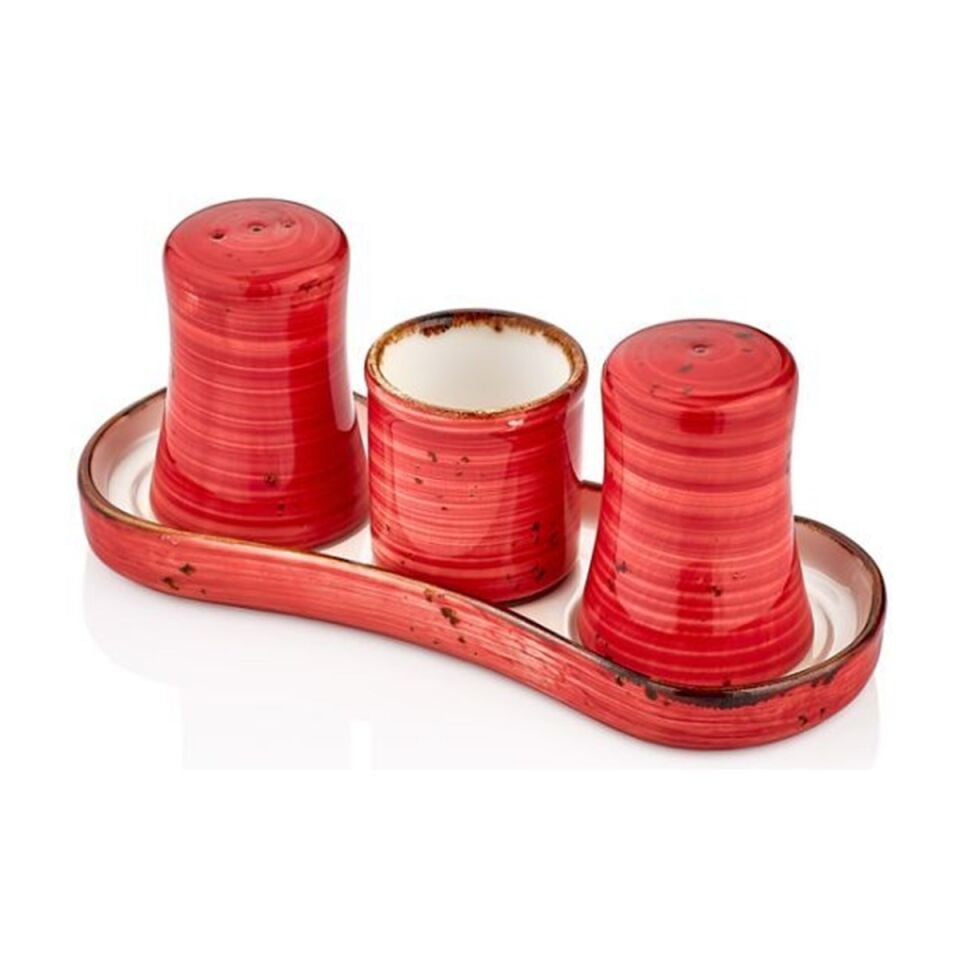 Ardent Gastro 4 Prç.Tuzluk & Biberlik Tabağı 20 Cm