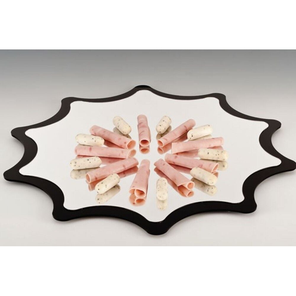 Papatya Model Aynalı Teşhir Tepsisi