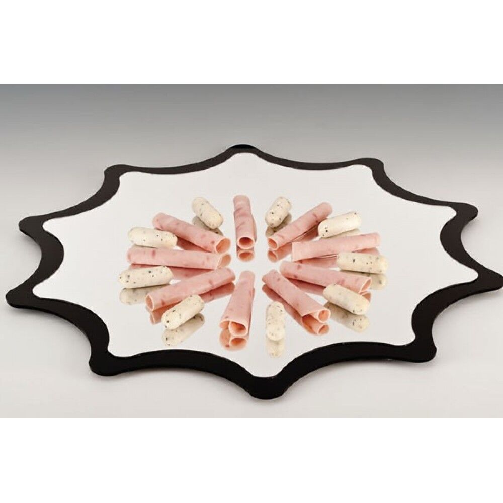 Papatya Model Aynalı Teşhir Tepsisi