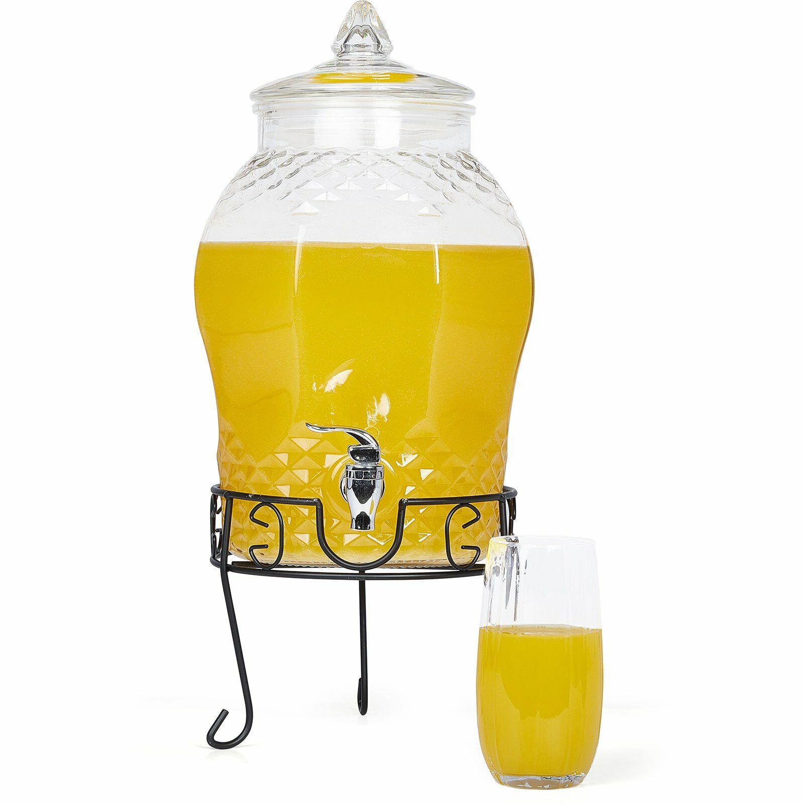 Cam Şerbetlik Musluklu 8 Litre