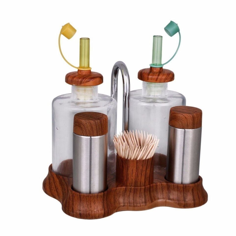 Plastik Standlı 5'li Menaj Takımı