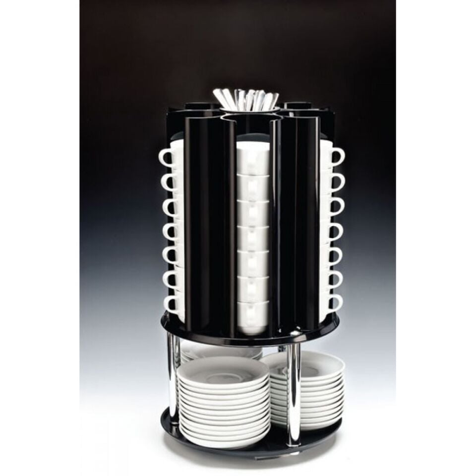 Döner Tabanlı Fincan, Tabak ve Kaşık Standı