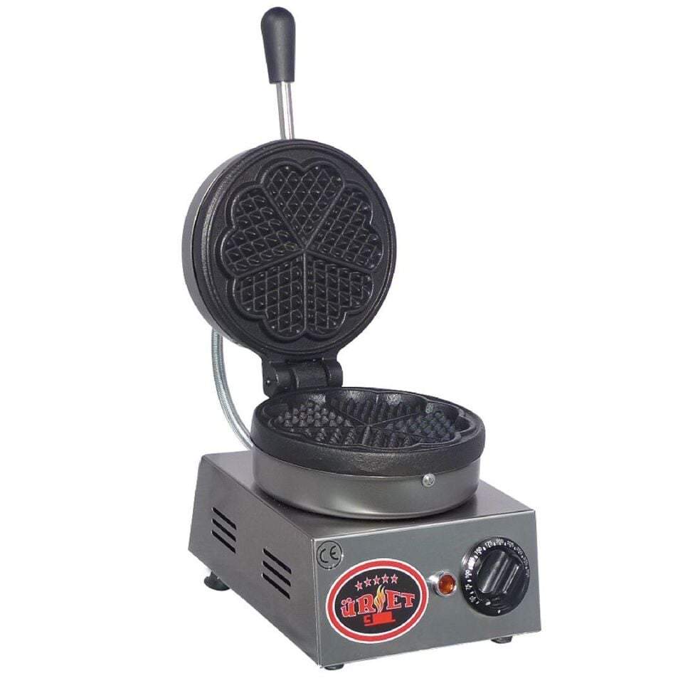 Üret Çelik Eko Papatya Waffle Makinesi - 19 Cm