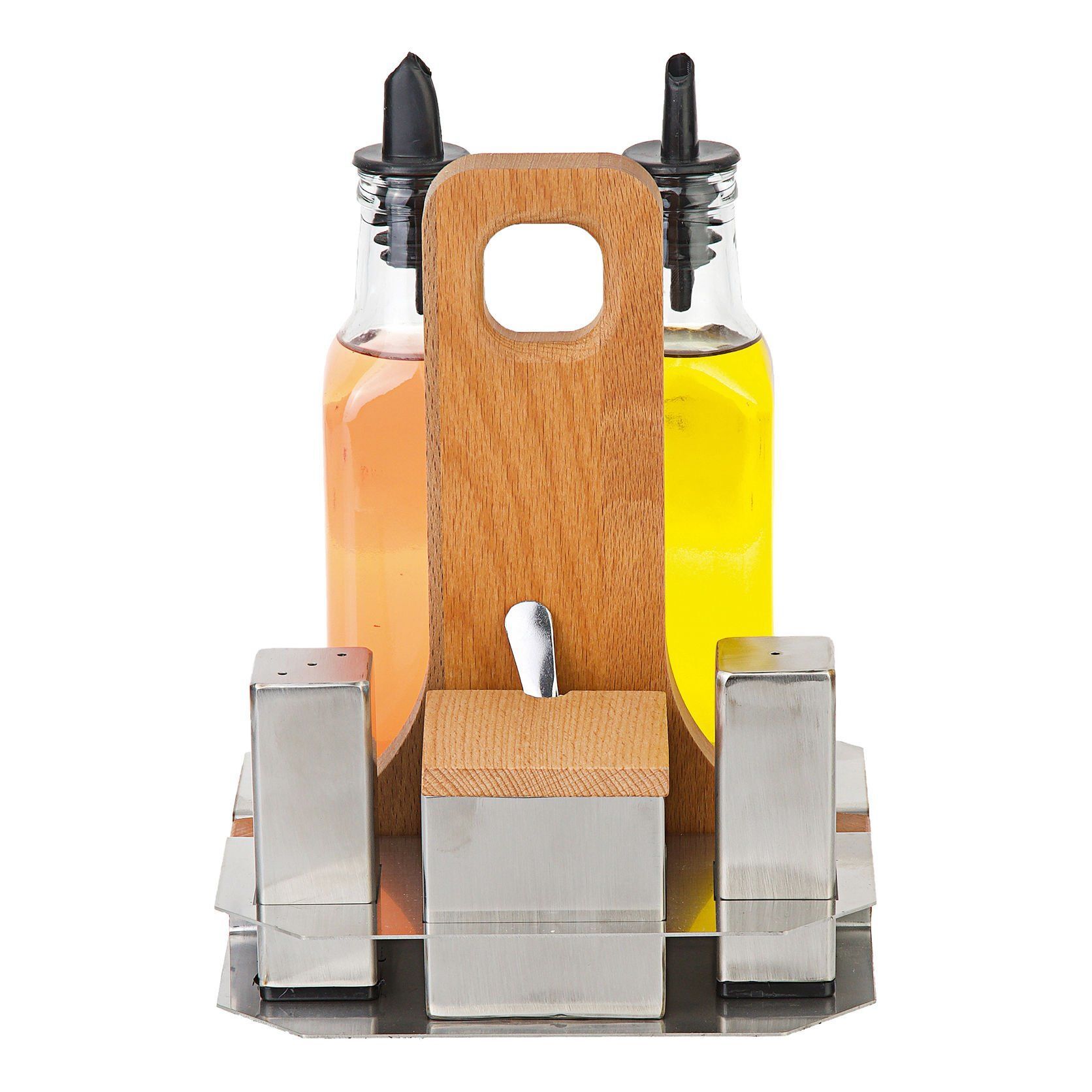 5'li Yağdanlık, Tuzluk ve Baharatlık Takımı 250 CC