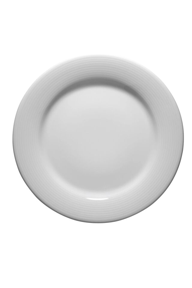 Dünya Dekorsuz Düz Tabak 21 Cm