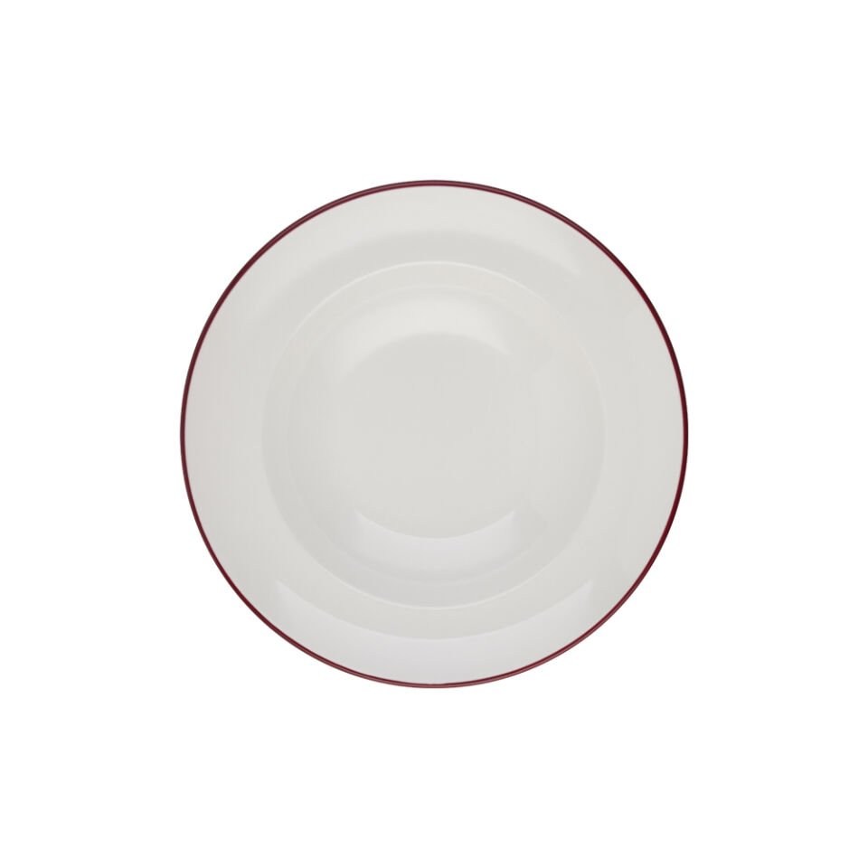 Modest Maroon Miro Çukur Tabak 20 cm 170 cc