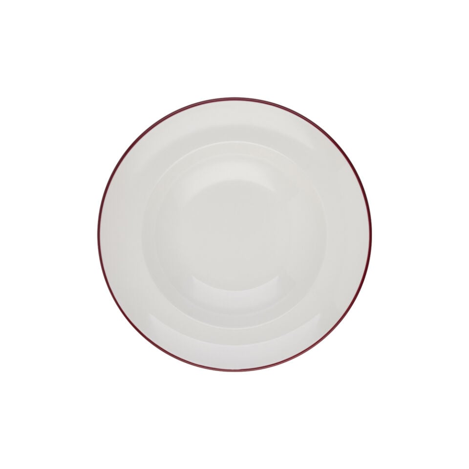 Modest Maroon Miro Çukur Tabak 20 cm 170 cc