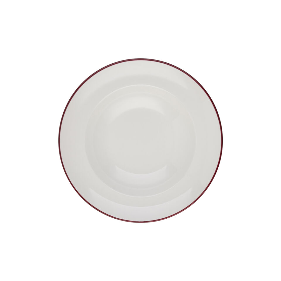 Modest Maroon Miro Çukur Tabak 20 cm 170 cc