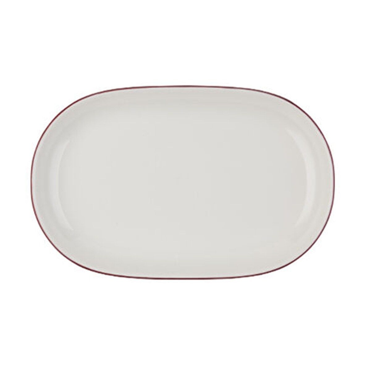 Modest Maroon Magnus Oval Kayık 14 cm