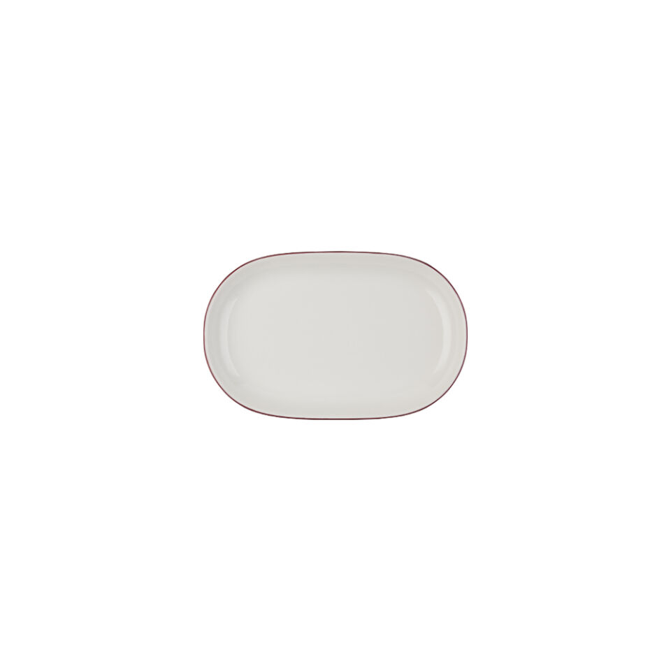 Modest Maroon Magnus Oval Kayık 14 cm