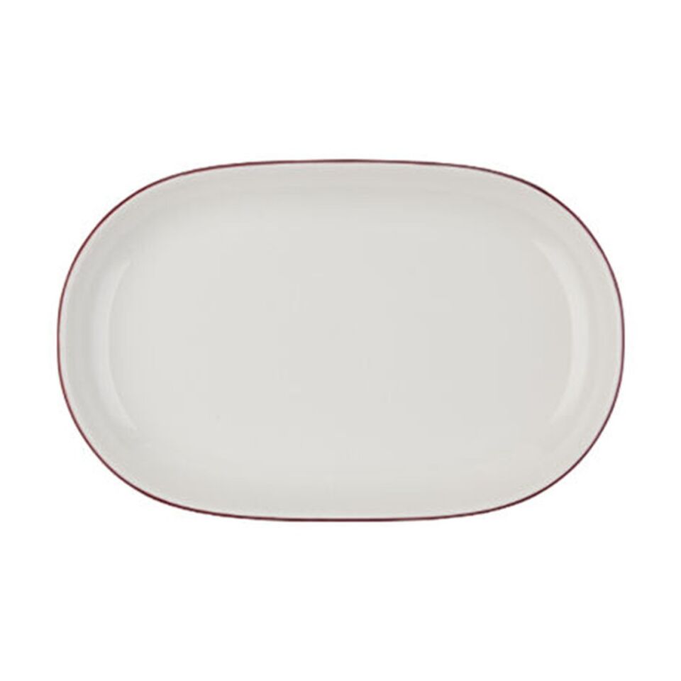 Modest Maroon Magnus Oval Kayık 14 cm