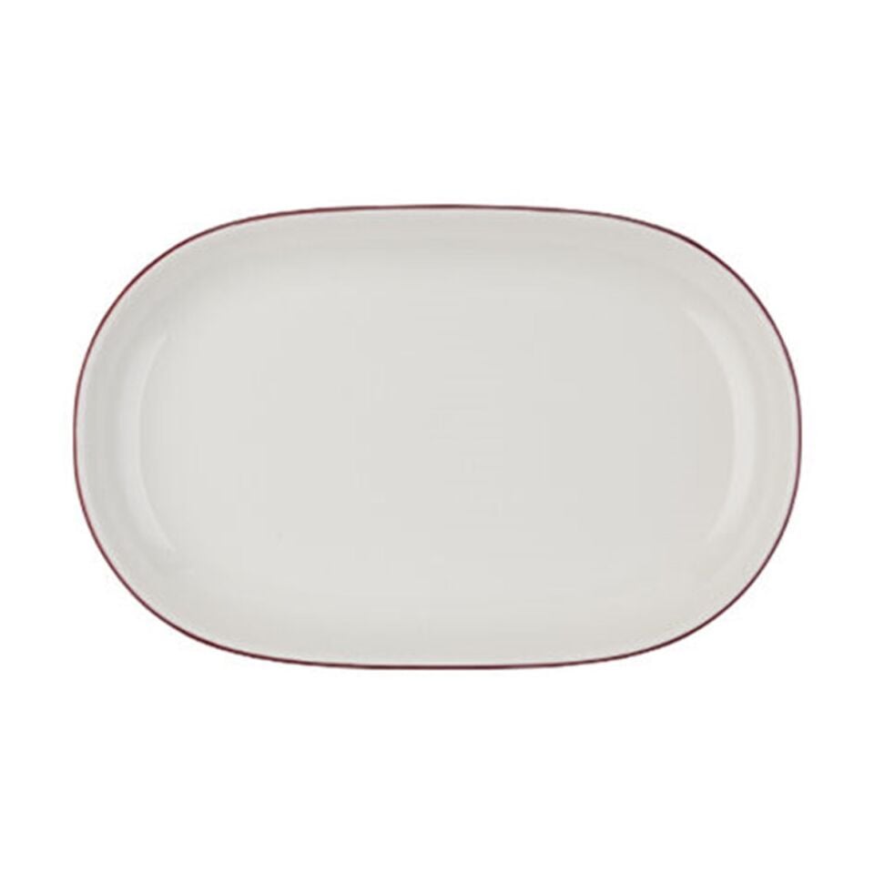 Modest Maroon Magnus Oval Kayık 14 cm